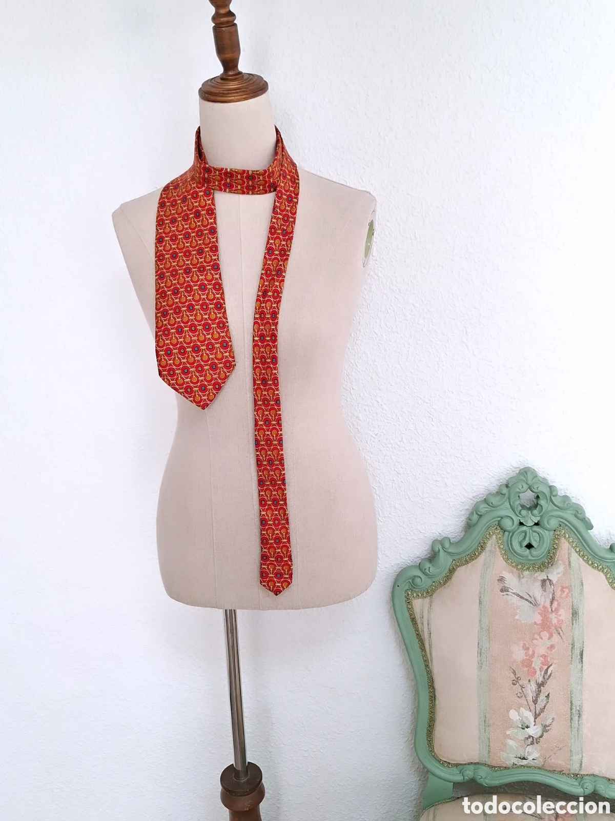 Vintage: Corbata Vintage Seda natural
