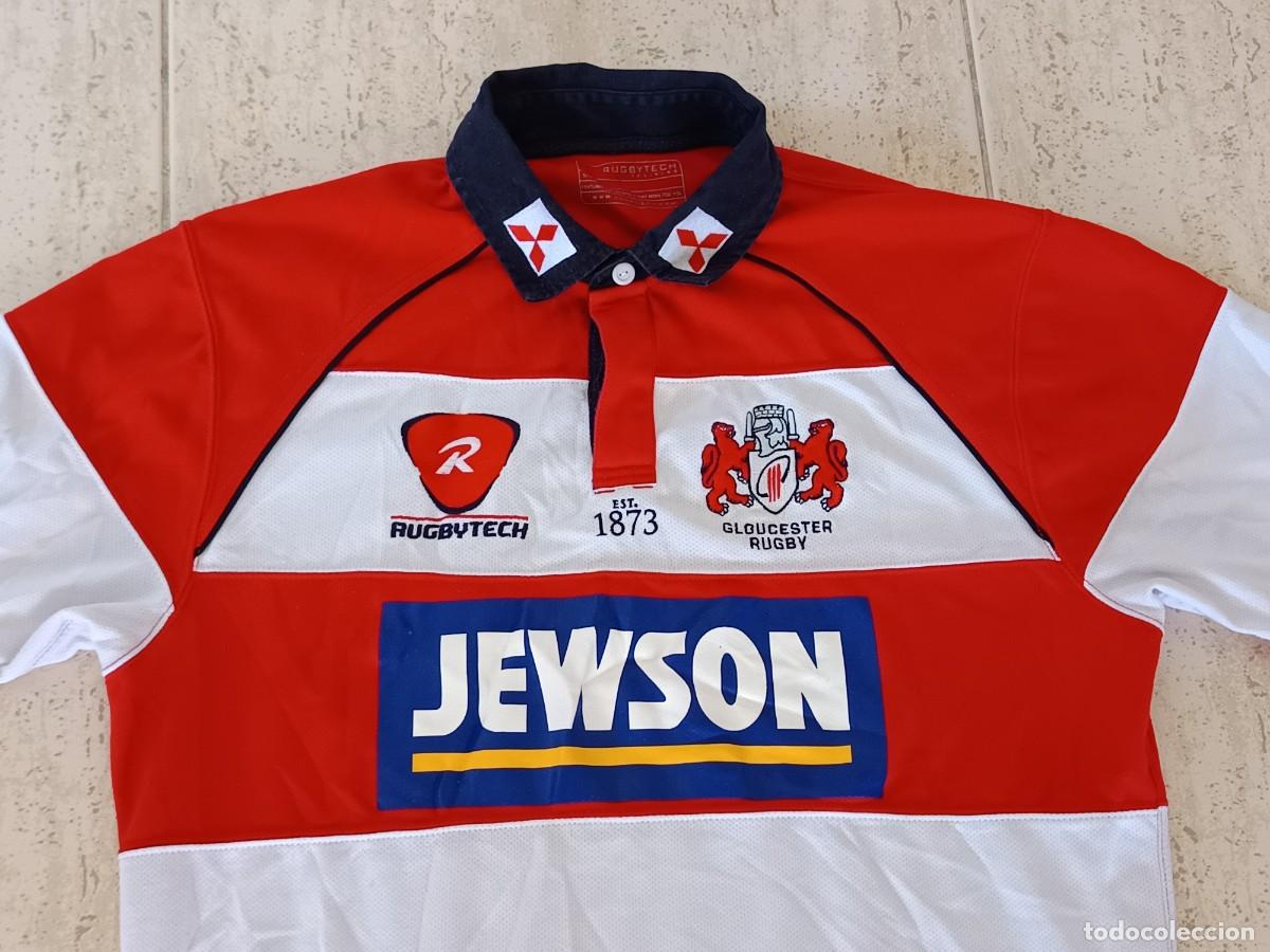 Vintage: Camiseta local Gloucester Rugby 2007/2009 &ndash; Talla L &ndash; Inglaterra
