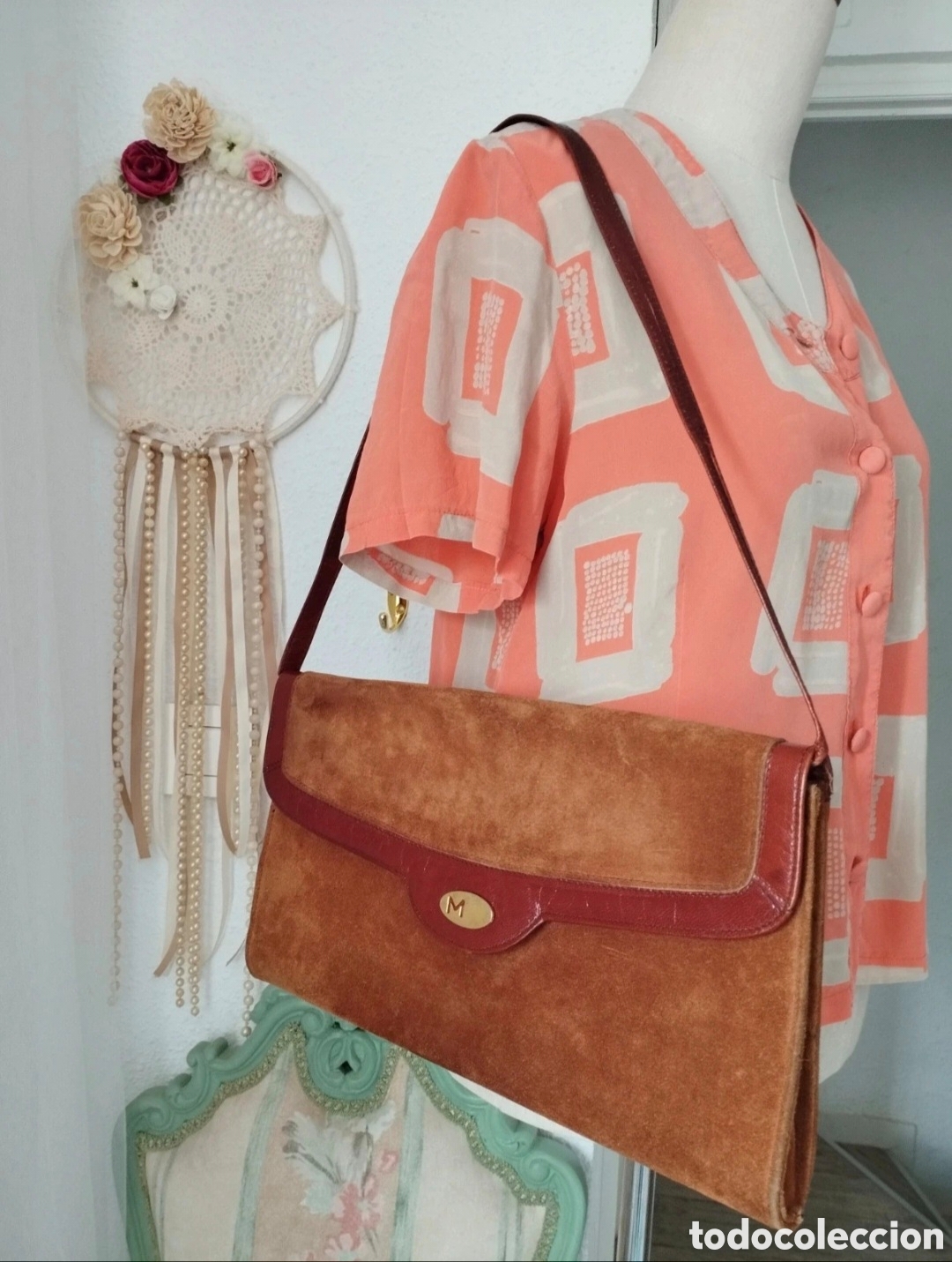 Vintage: Bolso Cuero A&ntilde;os 50 Londres