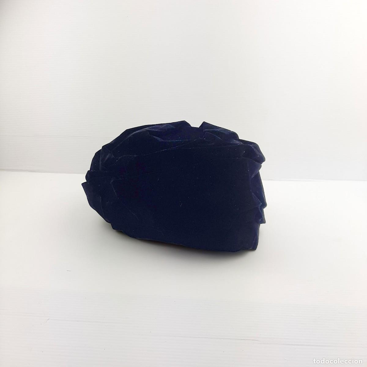 Vintage: Cappello, copricapo da donna in velluto nero - primi del '900 marchio Mode Bruna Milano