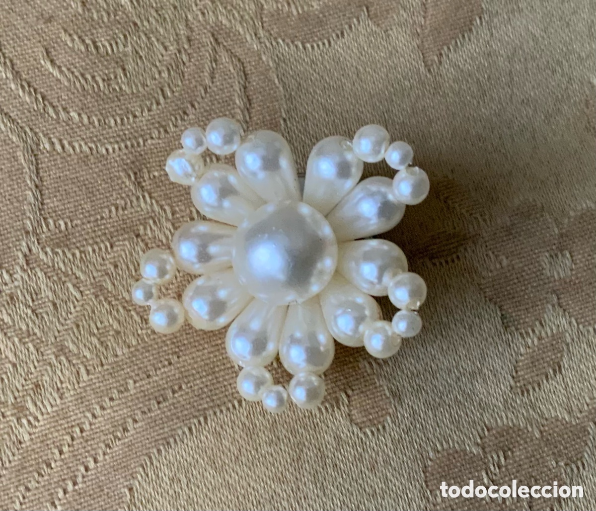 Vintage: Pendientes flor Perlas a&ntilde;os 60 - Foto 6