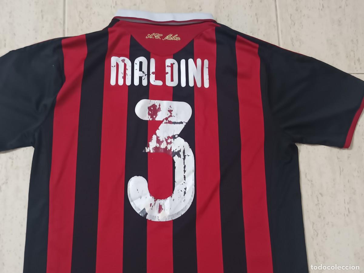 Vintage: Camiseta d AC Milan Player 4 Maldini. Talla L