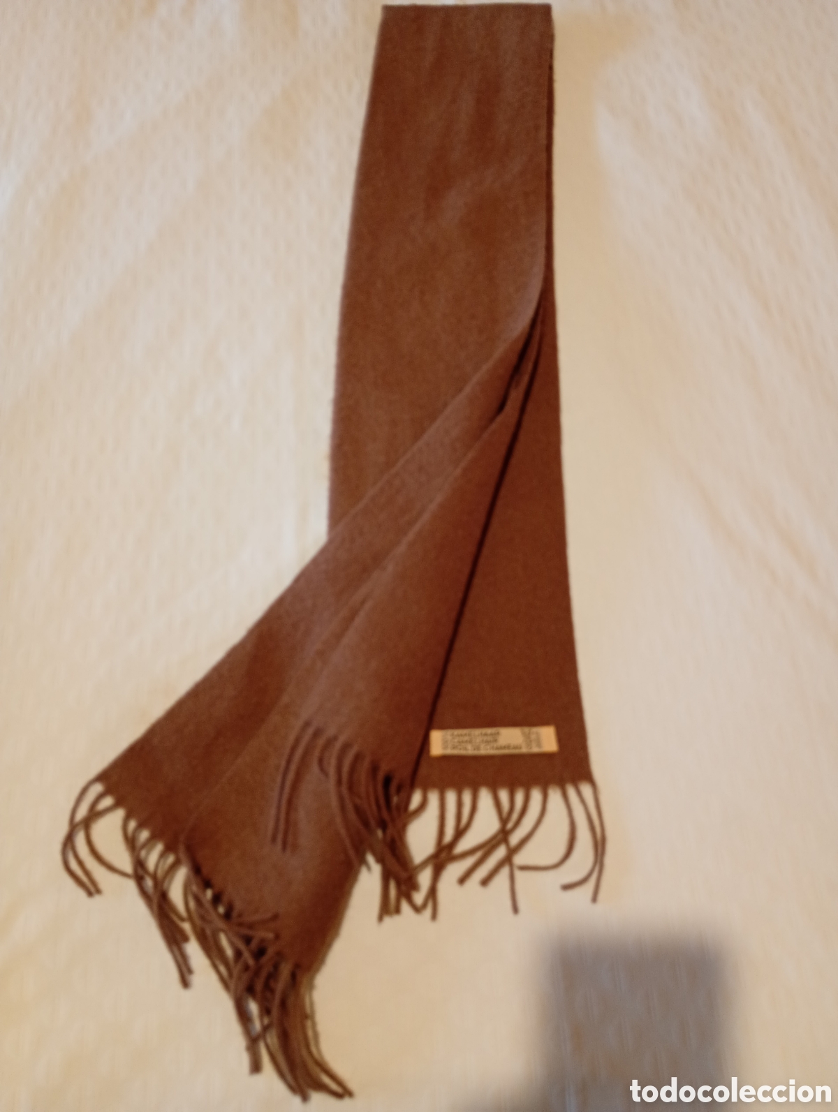 Vintage: Bufanda 100% pelo de camello estilo ventage. Hecha en Alemania color marr&oacute;n