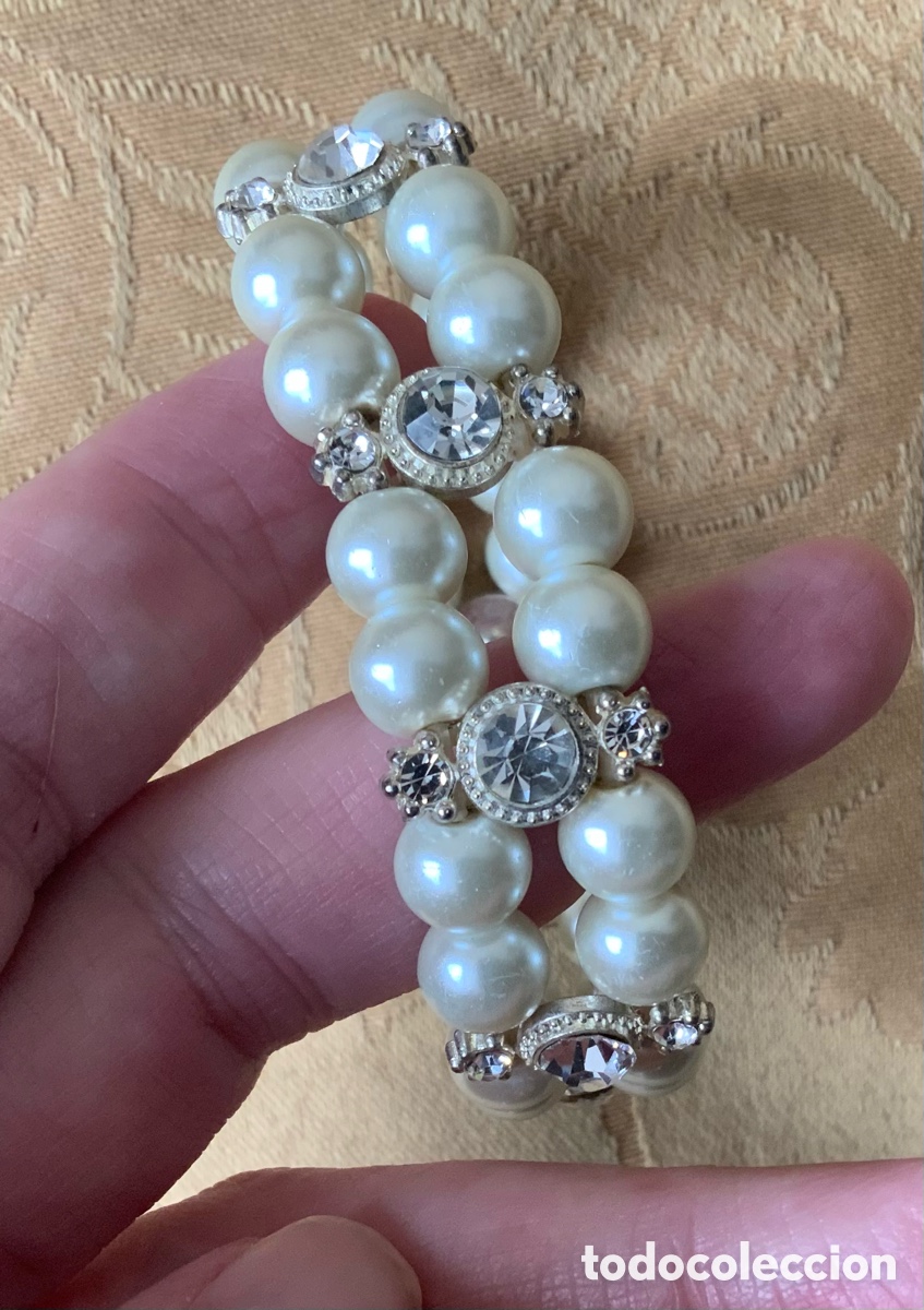 Vintage: PULSERA 2 VUELTAS DE PERLAS - Foto 9