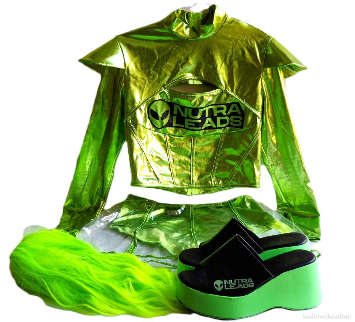 Vintage: CONJUNTO COMPLETO DE DISFRAZ IEFIEL - ALIEN TALLA M