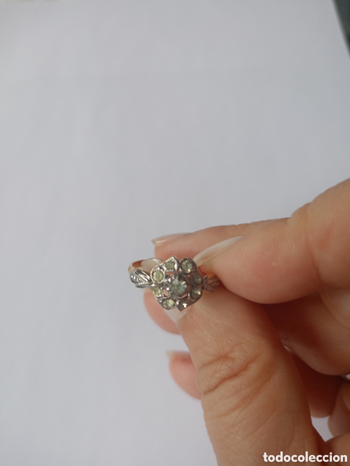 Vintage: Anillo antiguo dorado (1) - Foto 2