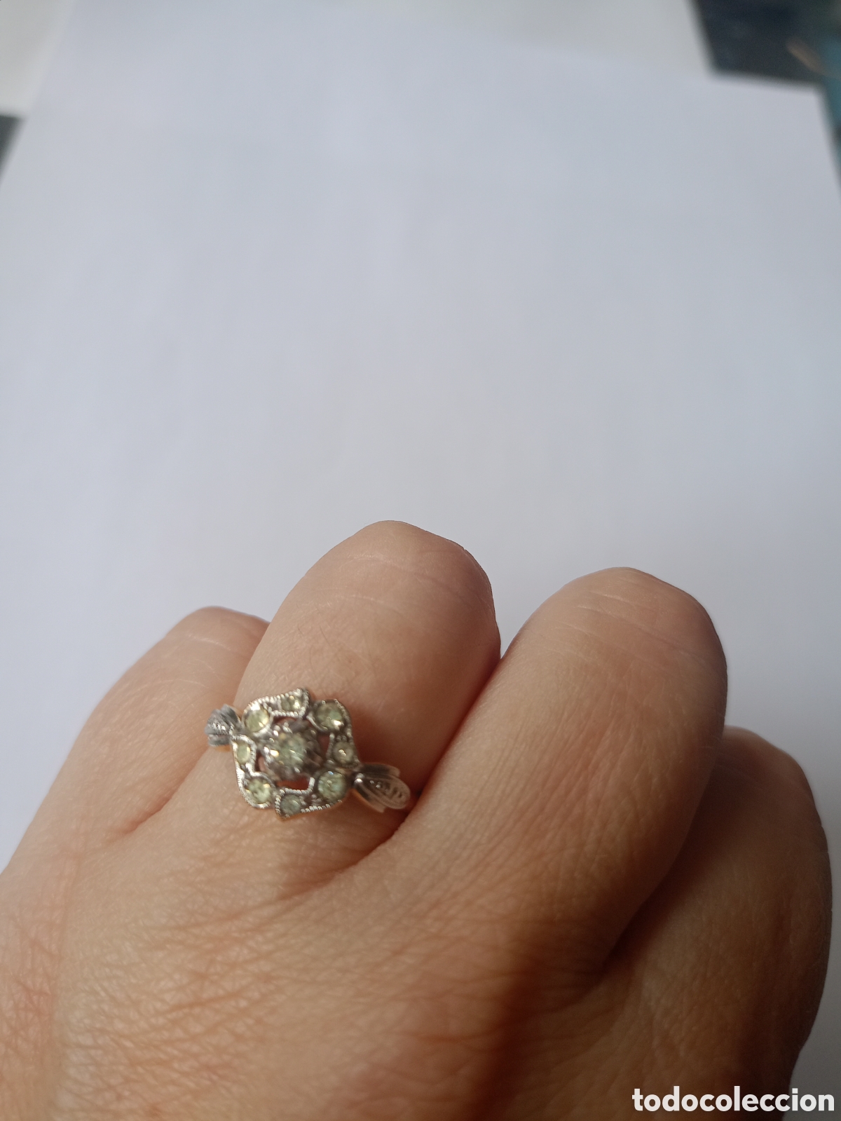 Vintage: Anillo antiguo dorado (1) - Foto 3