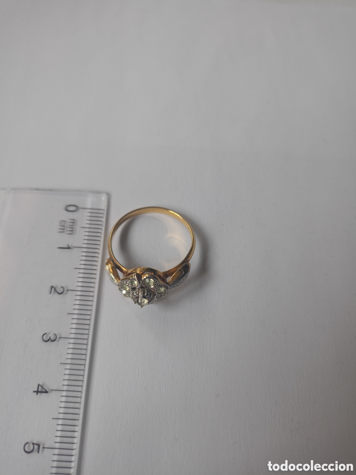Vintage: Anillo antiguo dorado (1) - Foto 1