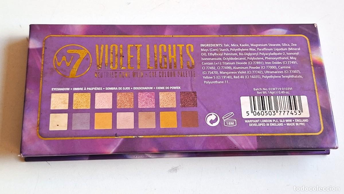 Vintage: PALETA DE SOMBRAS W7 VIOLET LIGHTS - Foto 2