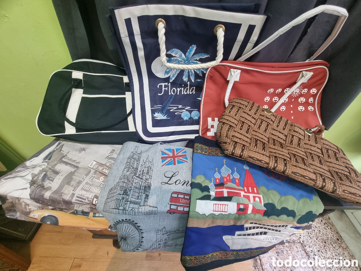 Vintage: Lote bolsos tela nuevos