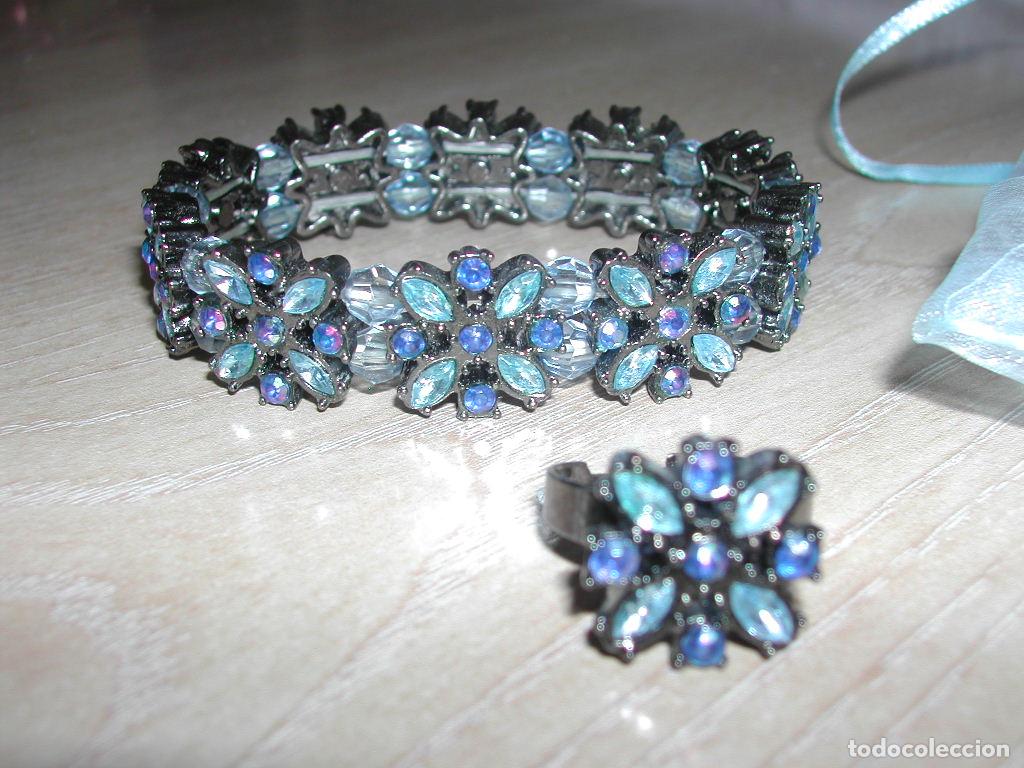 Vintage: Pulsera + Anillo Pedrer&iacute;a Yves Rocher