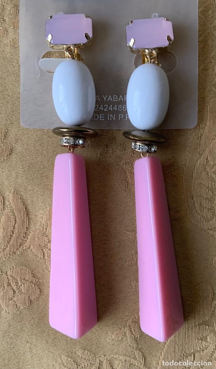 Vintage: PENDIENTES EXTRA LARGOS TERIA YABAR 12 cm