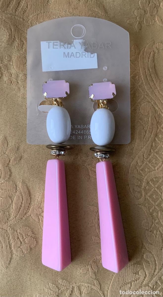 Vintage: PENDIENTES EXTRA LARGOS TERIA YABAR 12 cm - Foto 2