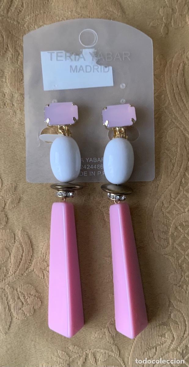 Vintage: PENDIENTES EXTRA LARGOS TERIA YABAR 12 cm - Foto 4