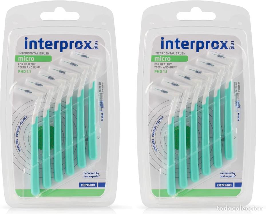 Vintage: Cepillo interproximal verde Micro Plus de Interprox, 0,56 mm, paquete de 12 unidades