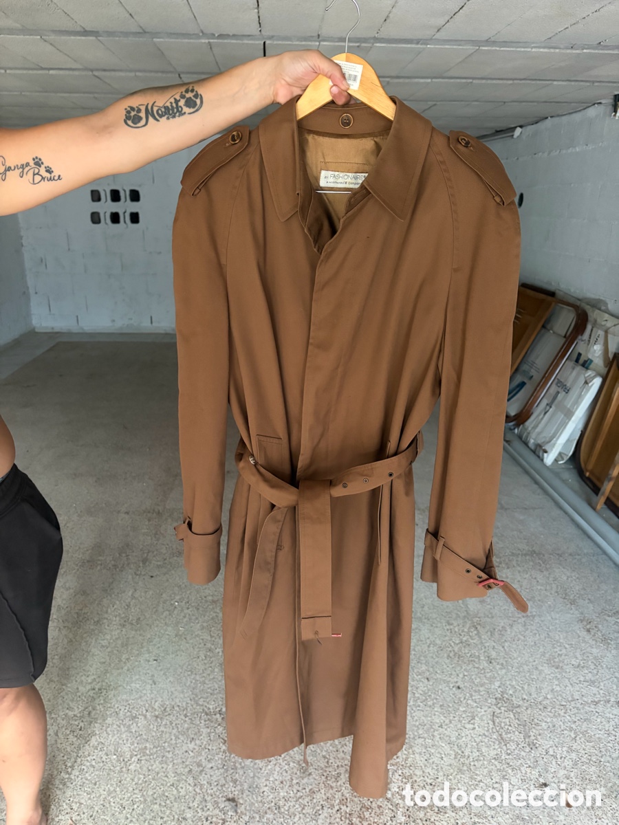 Vintage: Gabardina vintage marr&oacute;n FASHIONAIRE HARTMARX-RETRO