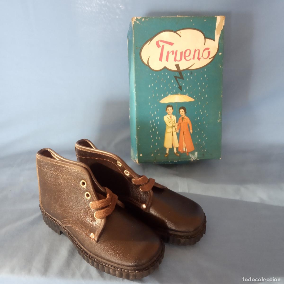 Vintage: Antiguas botas marca Trueno para ni&ntilde;o - talla 30 a estrenar