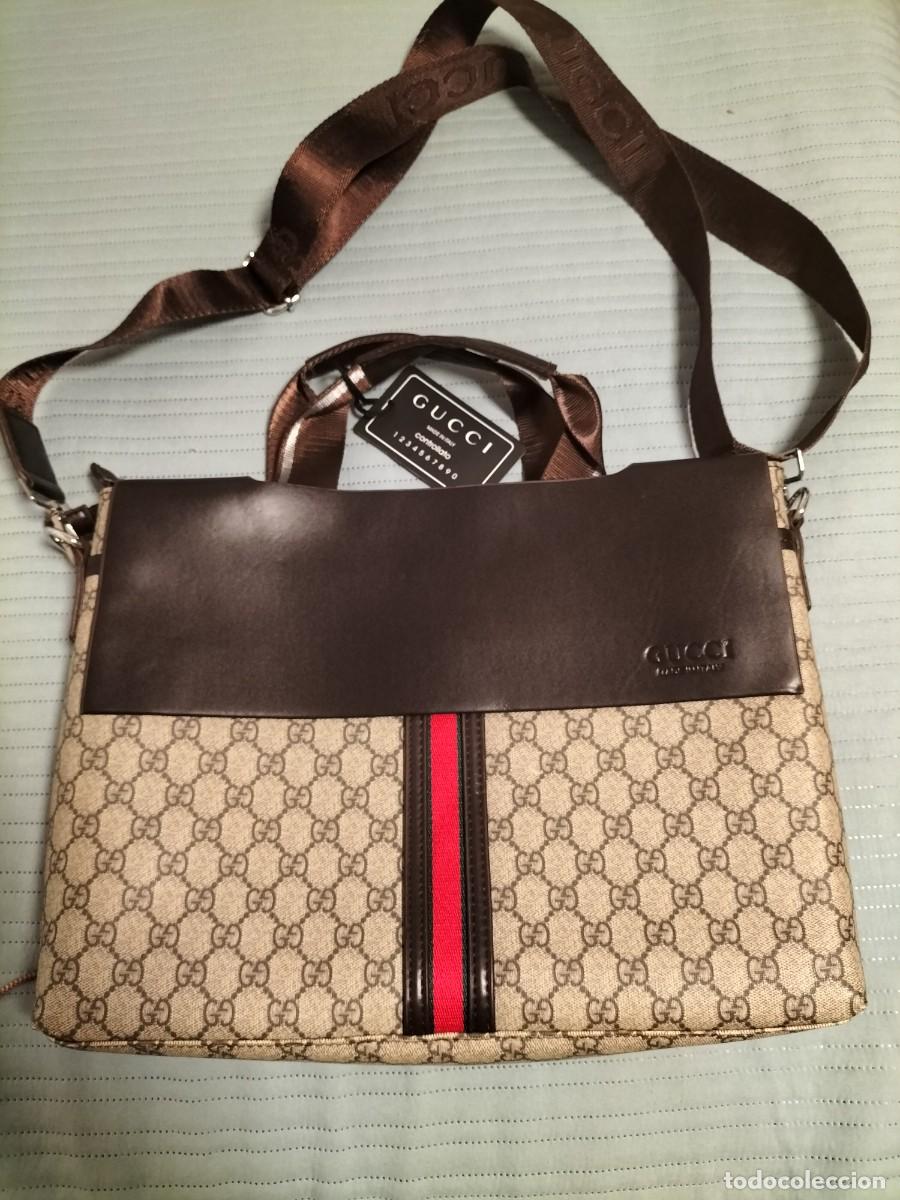 Vintage: Bolso para ordenador port&aacute;til( 2 compartimentos) replica de calidad GUCCI