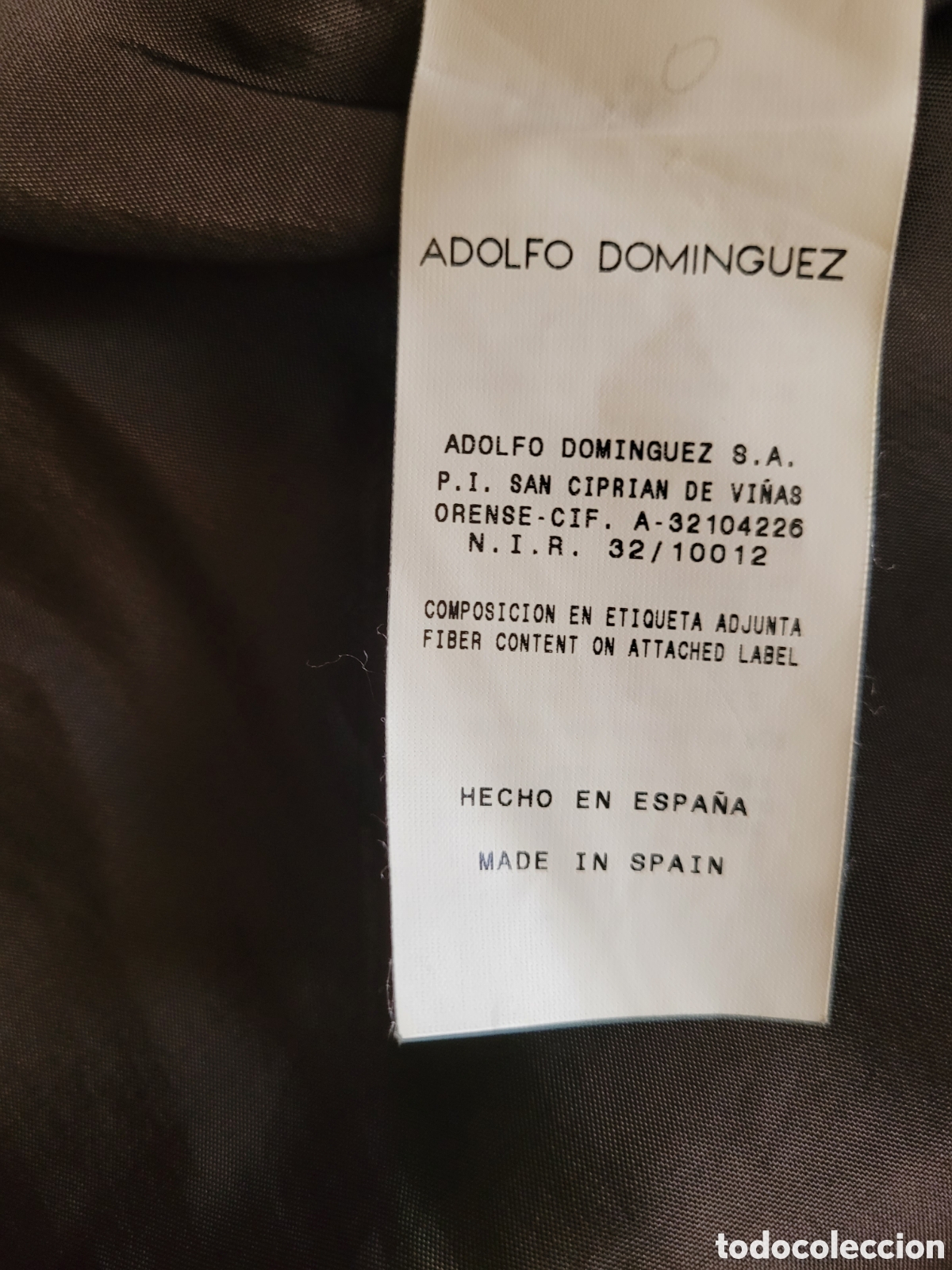 Vintage: CHAQUETA &rdquo;ADOLFO DOMINGUEZ&rdquo;, talla 42 - Foto 12