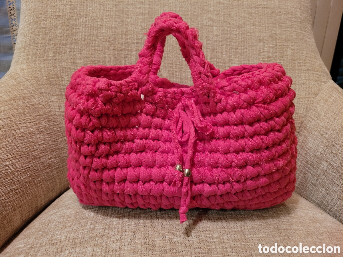 Vintage: BOLSO DE TELA, ARTESANAL, sin usar