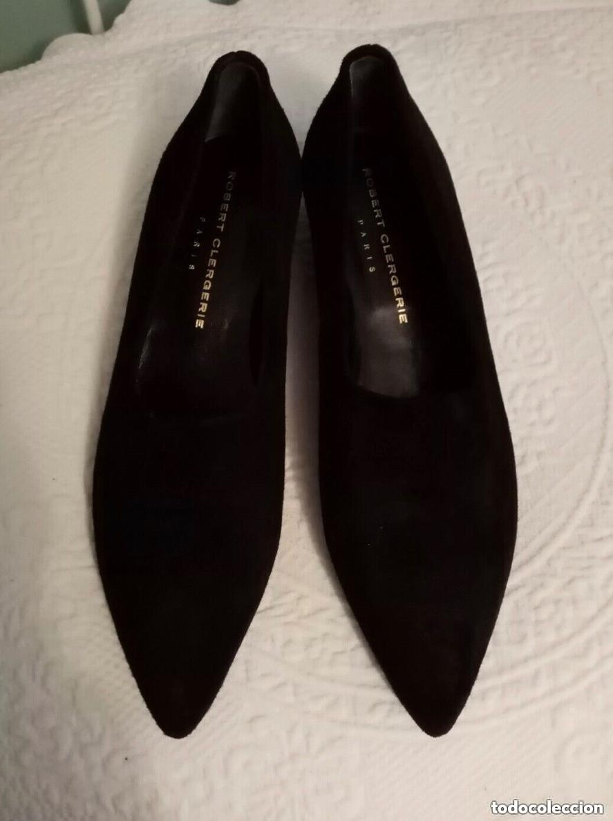 Vintage: Zapatos Robert Clergerie vintage de ante negro Francia 37,5