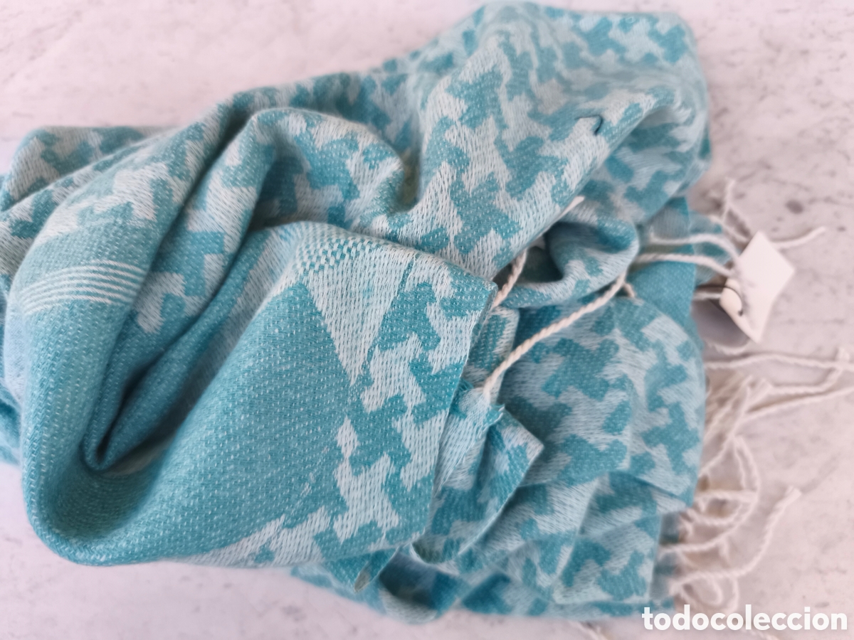 Vintage: Fular impecable, con flecos - Foto 2