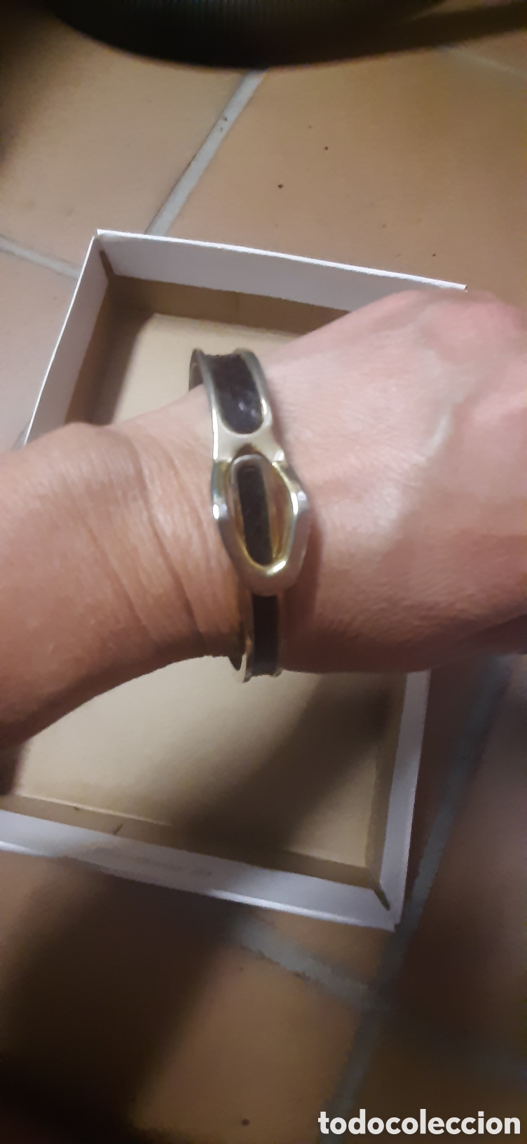 Vintage: pulsera vintage cuero y metal