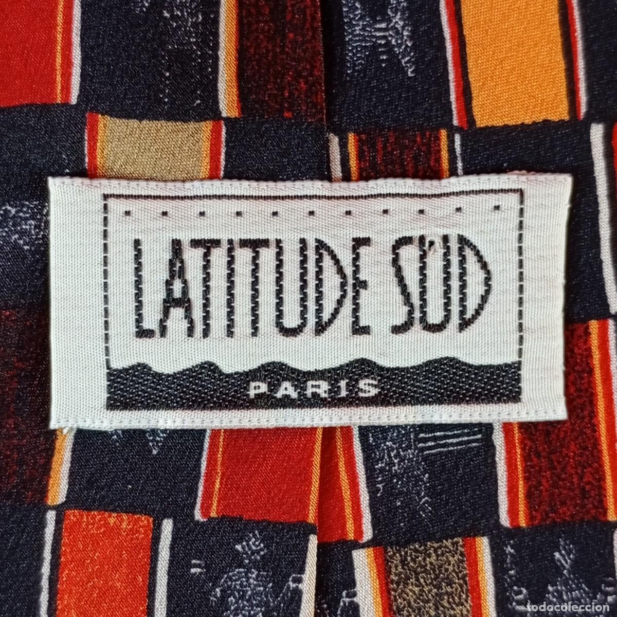 Vintage: PRECIOSA CORBATA - LATITUDE SUD - PARIS - SEDA 100% - PIEZA DE COLECCION - ORIGINAL