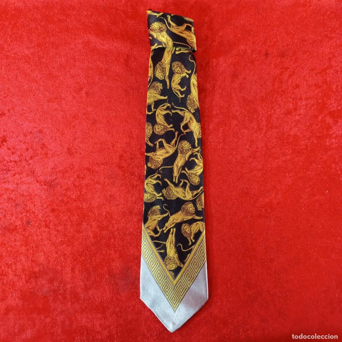 Vintage: PRECIOSA CORBATA - GIANNI VERSACE - MADE IN ITALY - SEDA 100% - PIEZA DE COLECCION - ORIGINAL