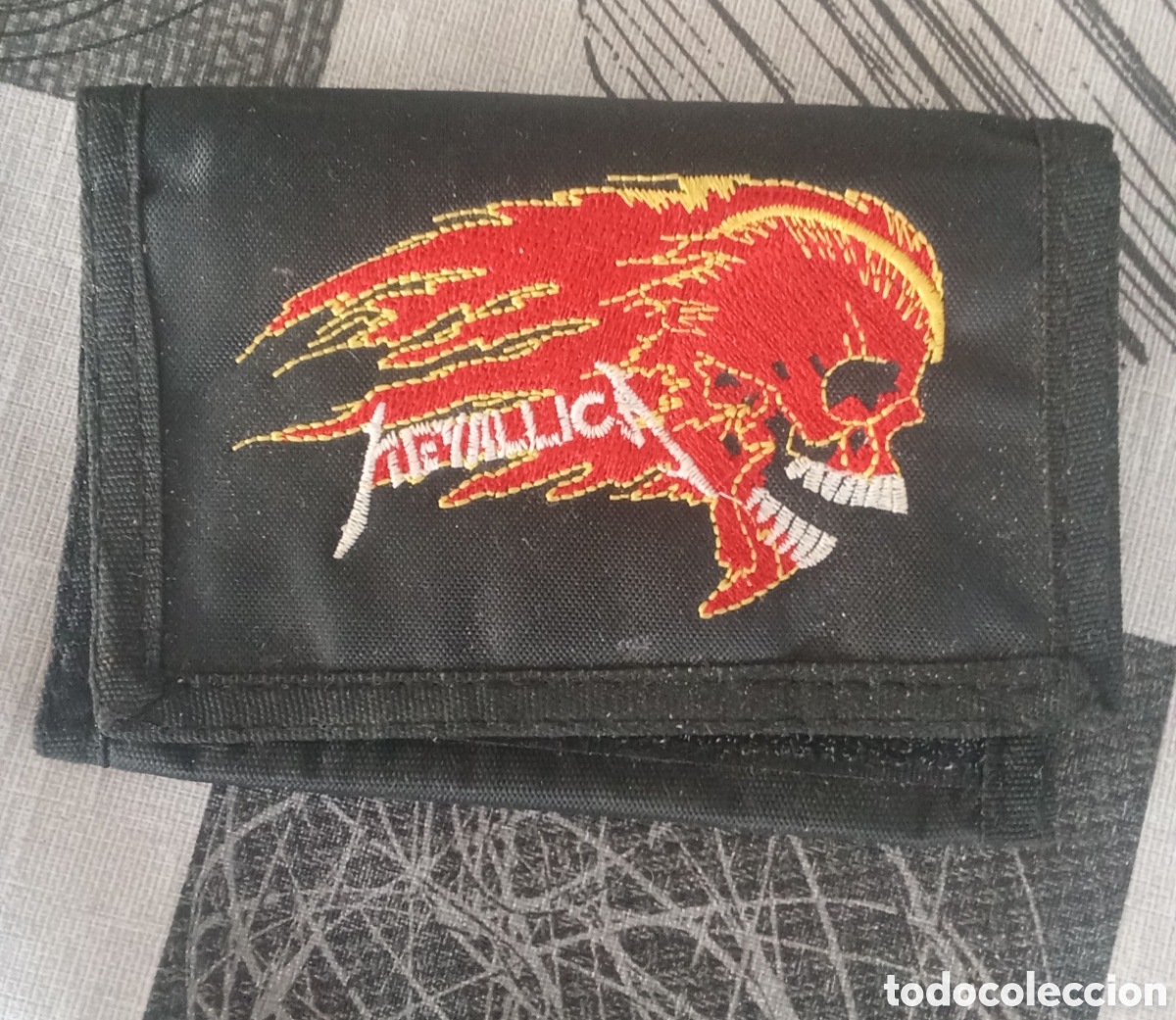 Vintage: CARTERA DE METALLICA ANTIGUA NUEVA