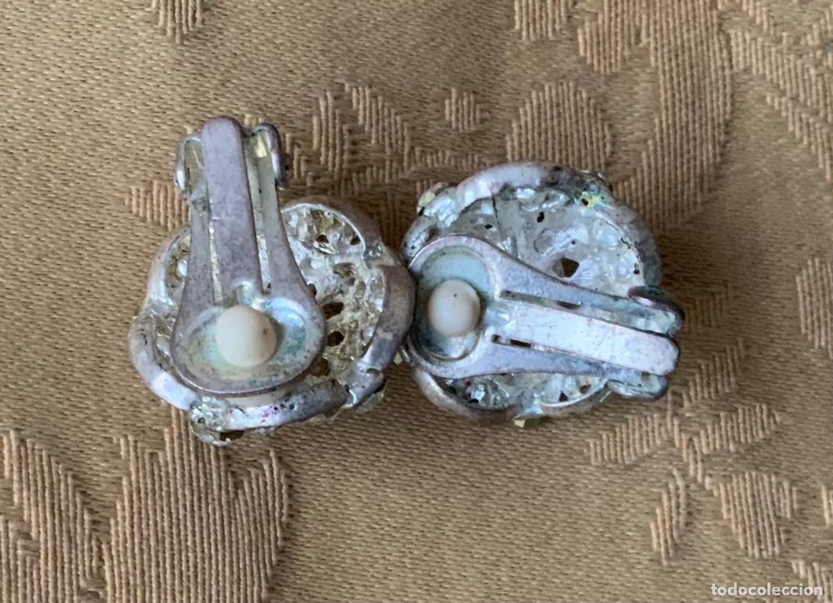 Vintage: PENDIENTES A&Ntilde;O 70 PEDRERIA - Foto 3