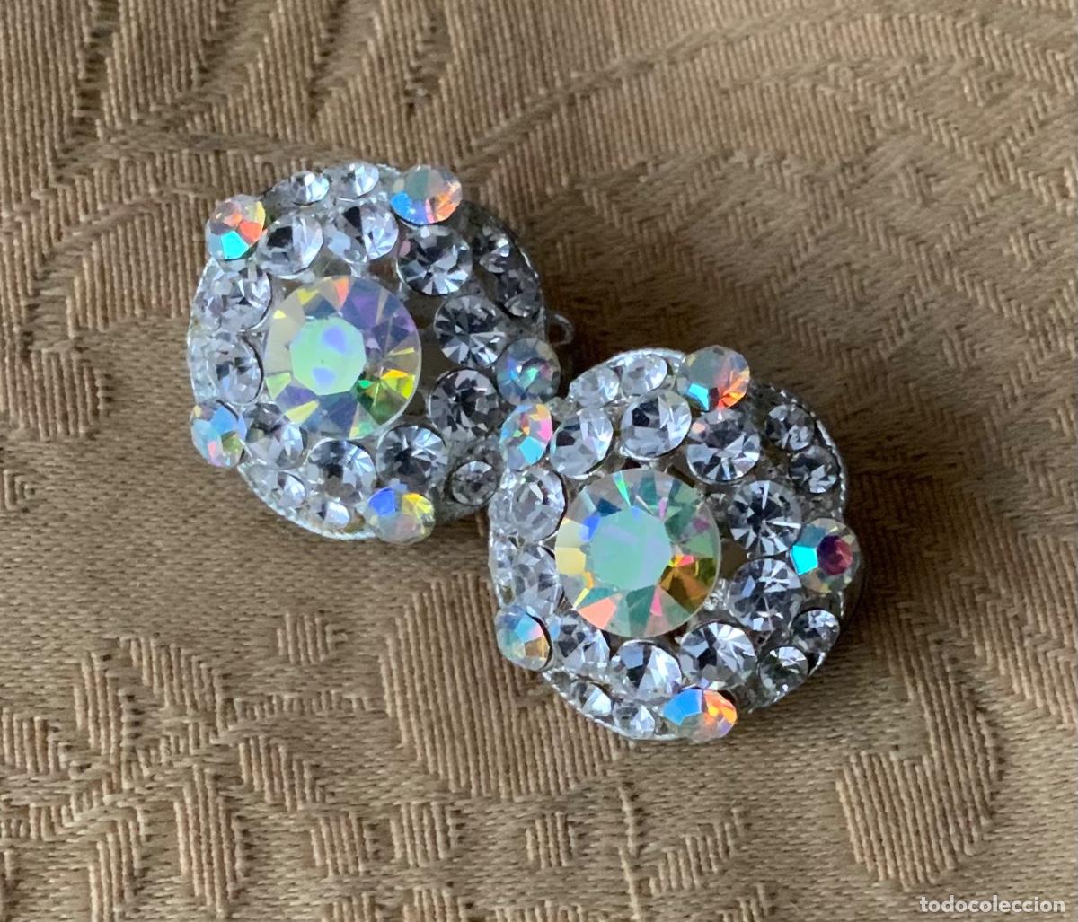 Vintage: PENDIENTES A&Ntilde;O 70 PEDRERIA - Foto 7