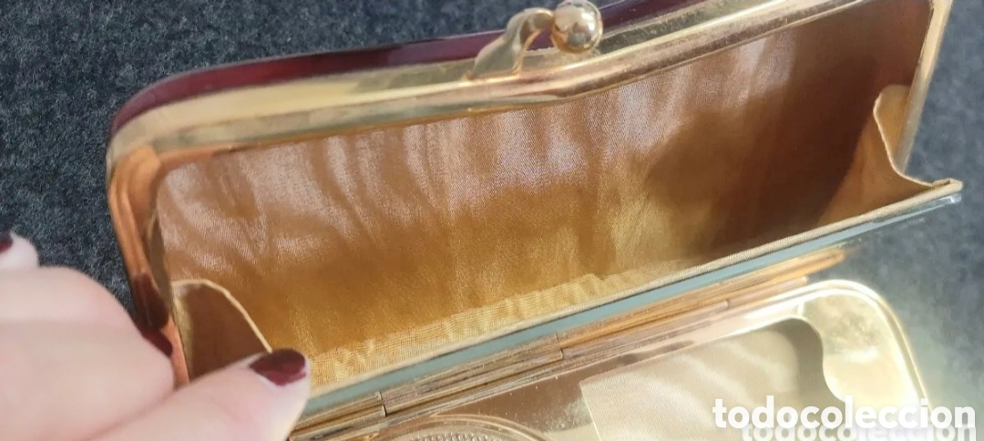 Vintage: bolso clutch polvera vintage - Foto 5