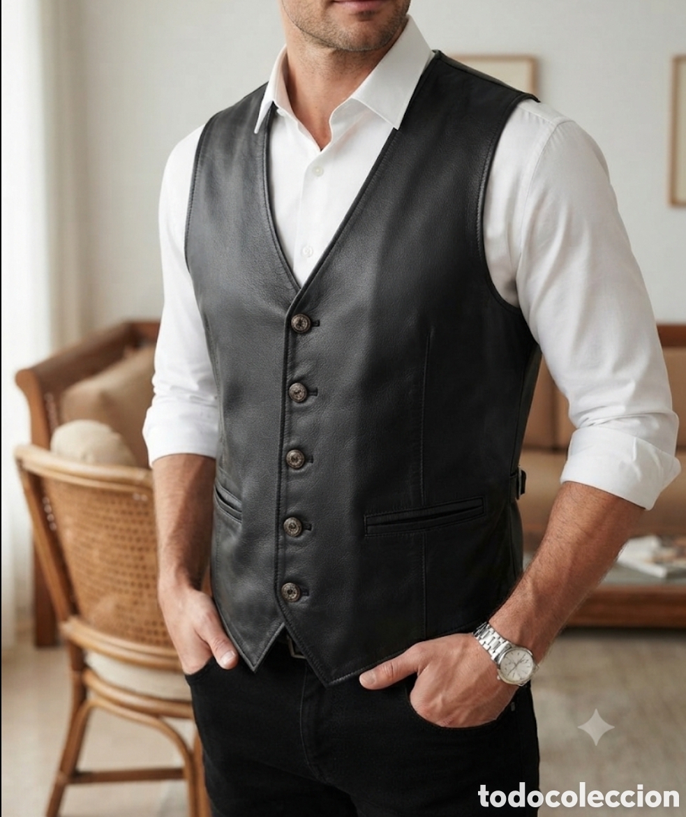 Vintage: Scappino Cuero Genuino Vintage Sin uso T.M/L