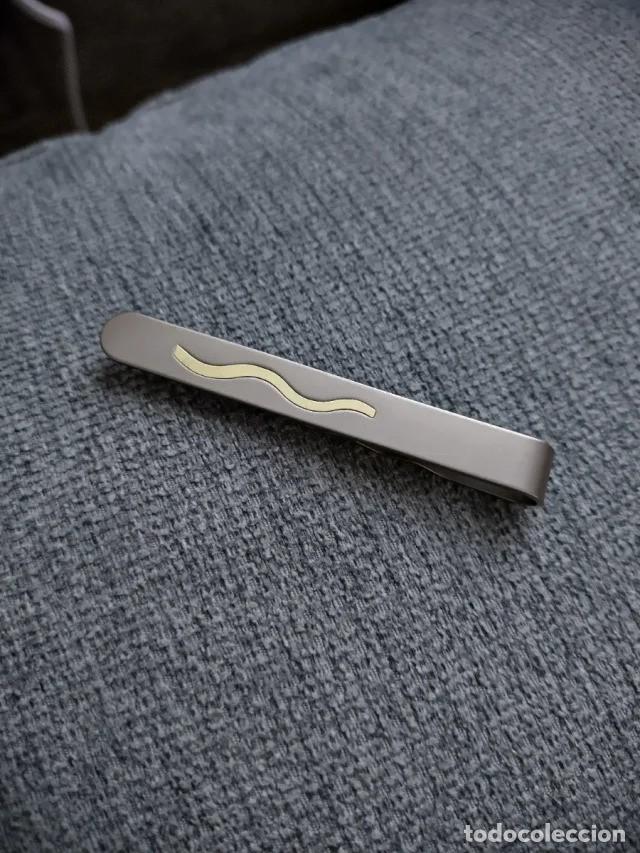Vintage: Pisacorbatas de titanio pasador clip corbata