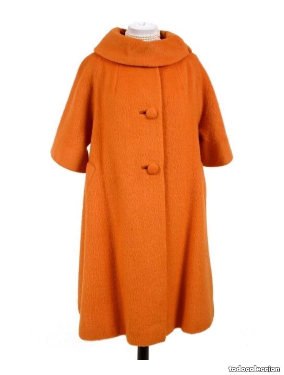 Vintage: ABRIGO DE ALTA COSTURA ESTILO DIOR COLOR NARANJA LILLI ANN PARIS VINTAGE