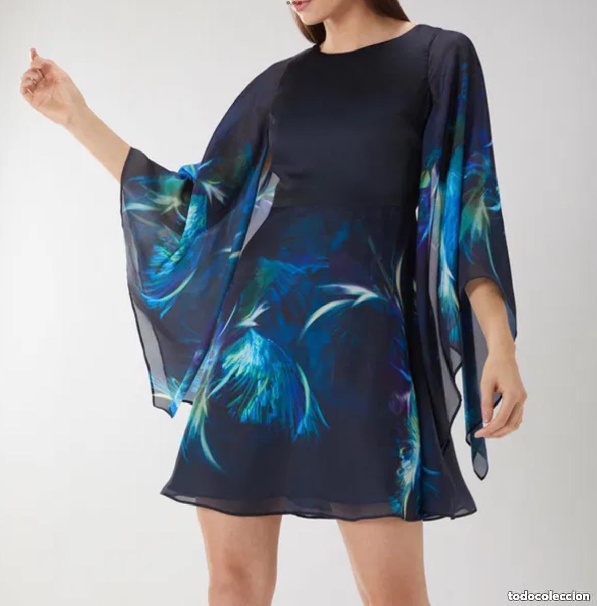 Vintage: Vestido Coast dress con vaporosas mangas abiertas nuevo con etiquetas BNWT