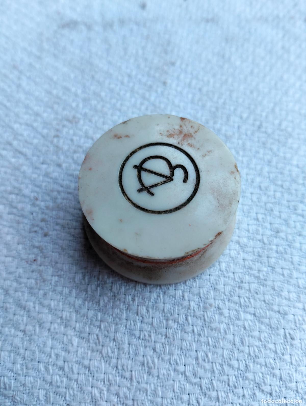 Vintage: Bote tarro de maquillaje antiguo polvos colorete vintage rosa polvera blanco elizabeth arden