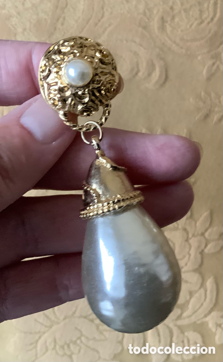 Vintage: PENDIENTES LARGOS PERLAS A&Ntilde;O 80 - Foto 10