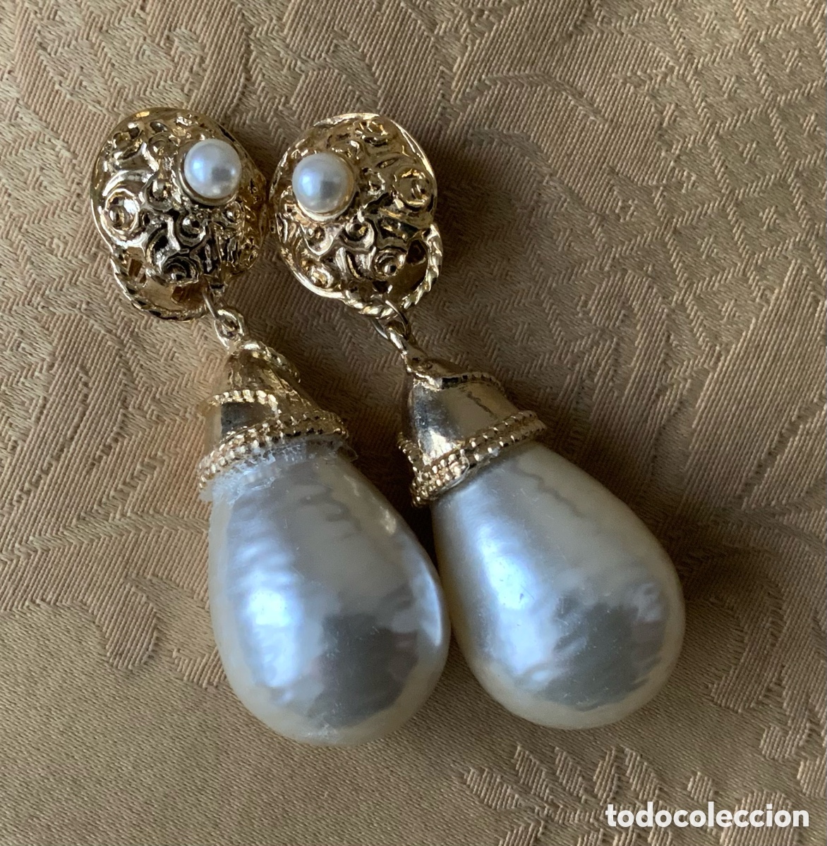 Vintage: PENDIENTES LARGOS PERLAS A&Ntilde;O 80 - Foto 11