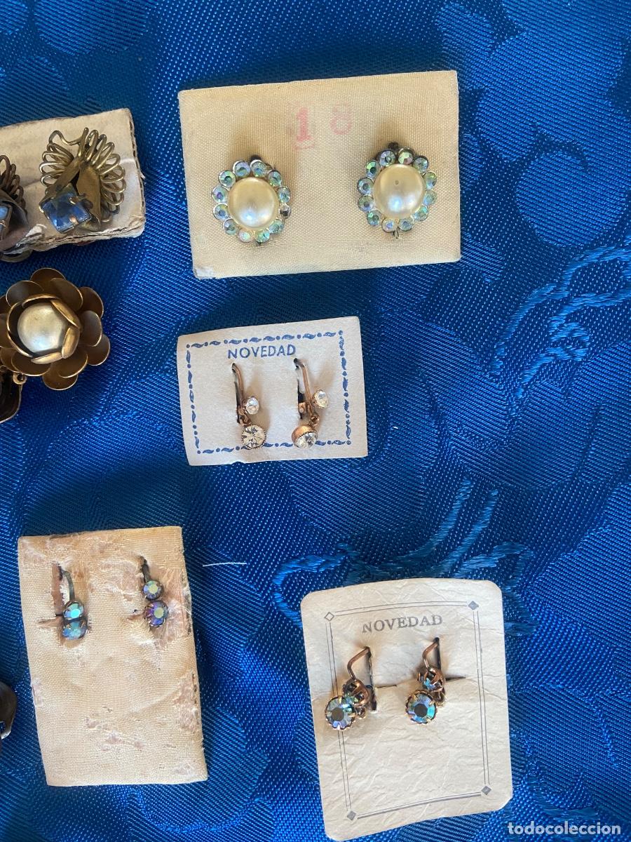 Vintage: 17 PARES DE PENDIENTES. - Foto 4