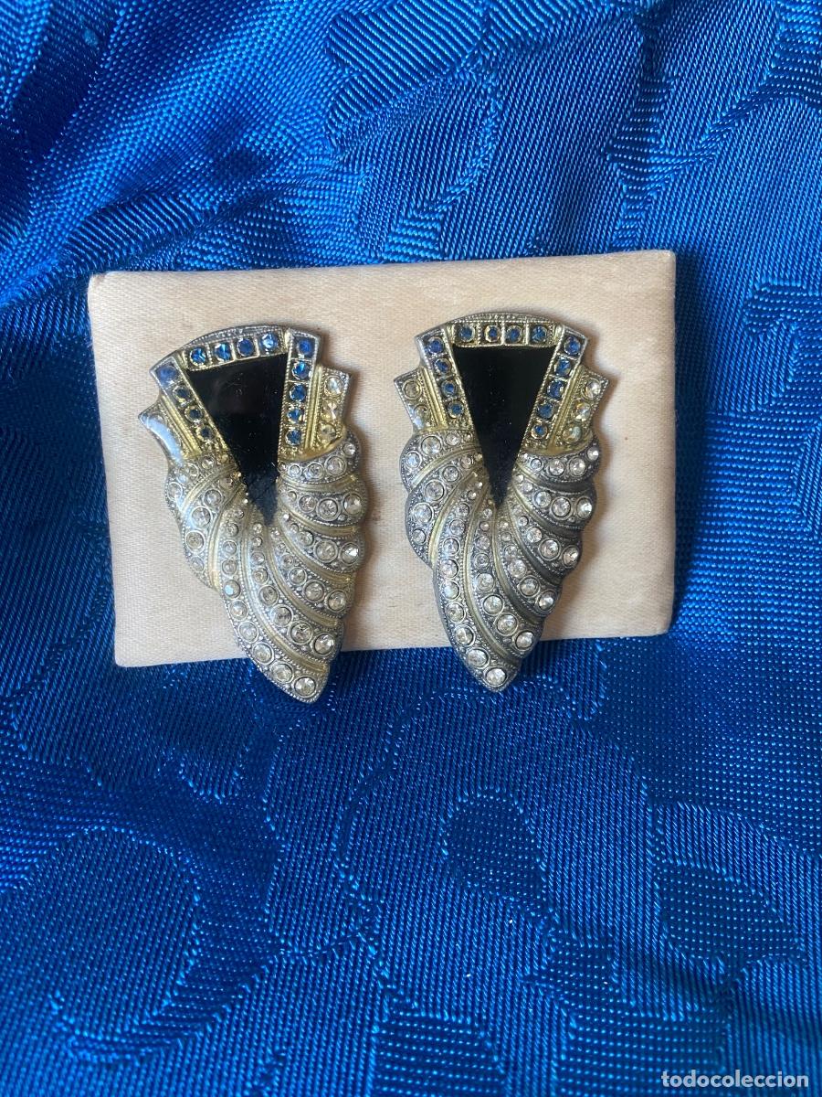 Vintage: 4 PARES DE PENDIENTES DE GRAN TAMA&Ntilde;O - Foto 5