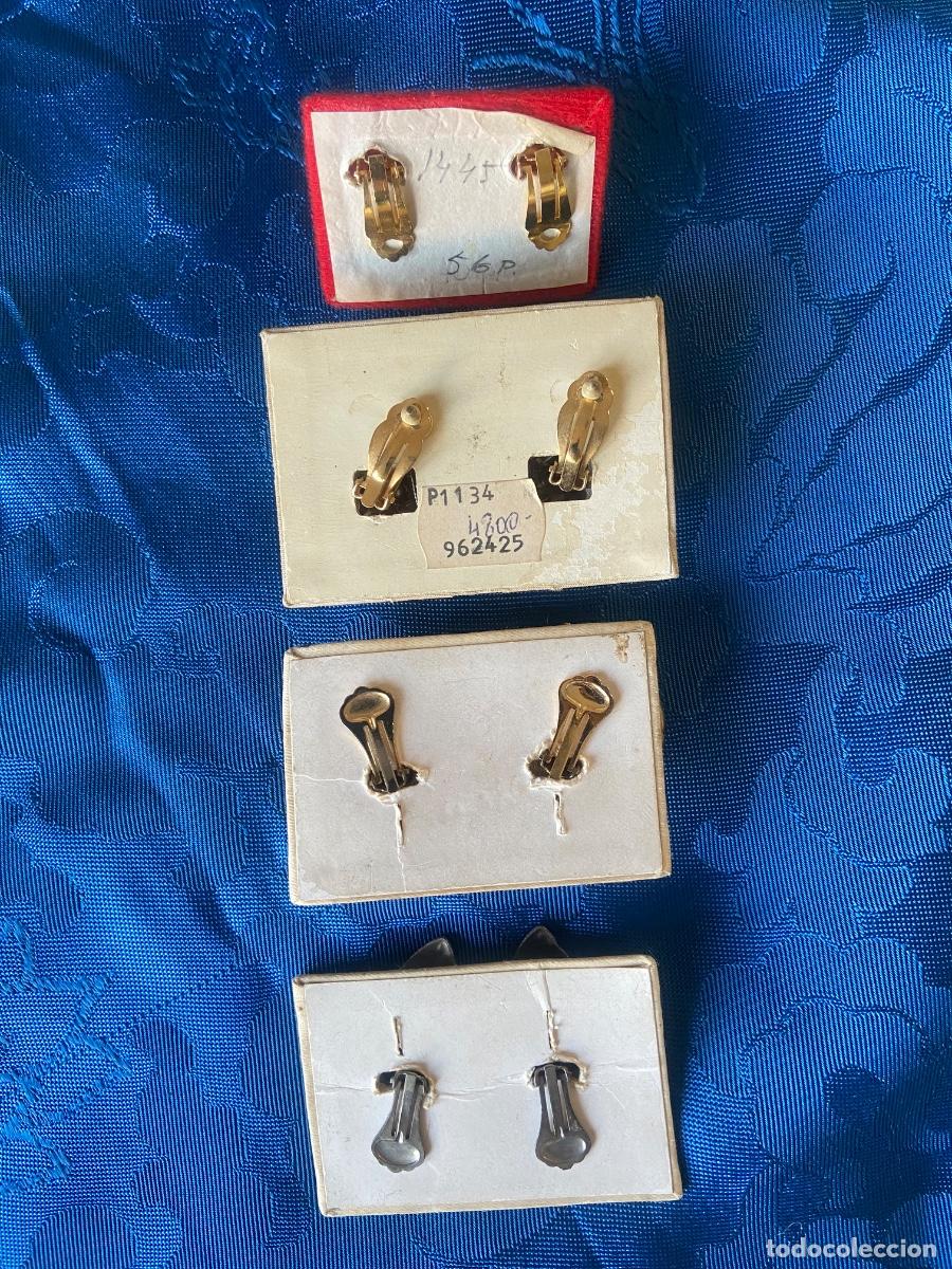 Vintage: 4 PARES DE PENDIENTES DE GRAN TAMA&Ntilde;O - Foto 8