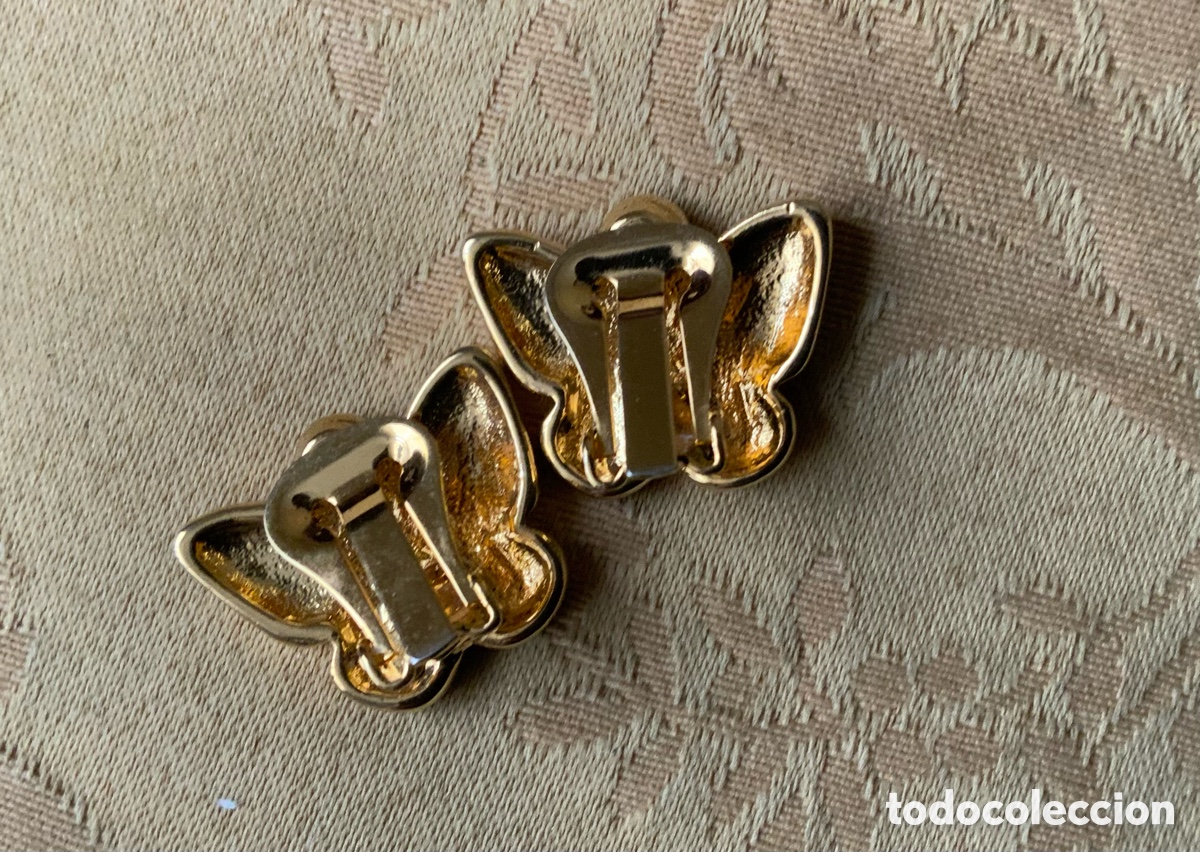 Vintage: PENDIENTES MARIPOSA A&Ntilde;O 80 - Foto 6