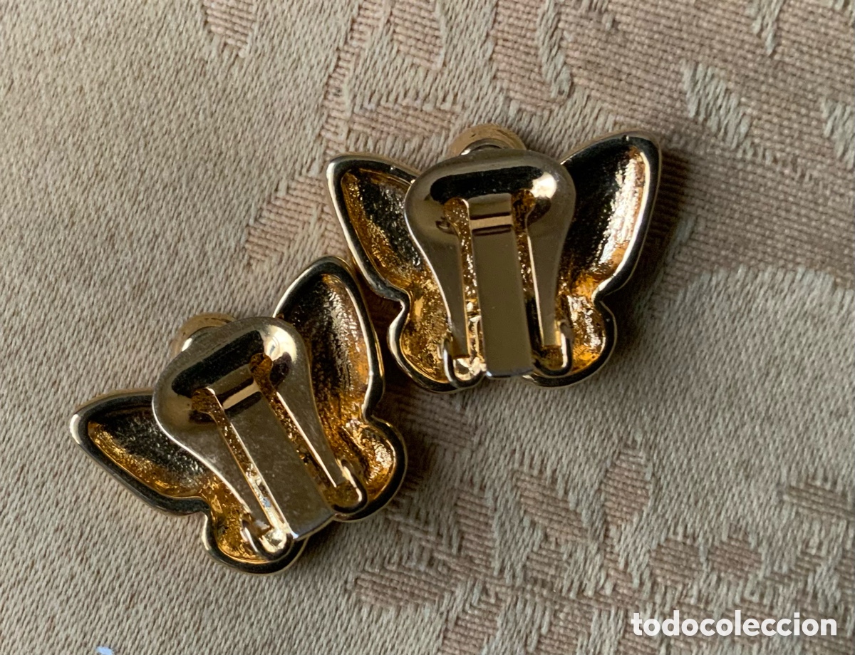 Vintage: PENDIENTES MARIPOSA A&Ntilde;O 80 - Foto 7