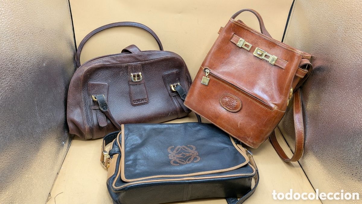 Vintage: 3 BOLSOS LOEWE?? MODA COLECCI&Oacute;N