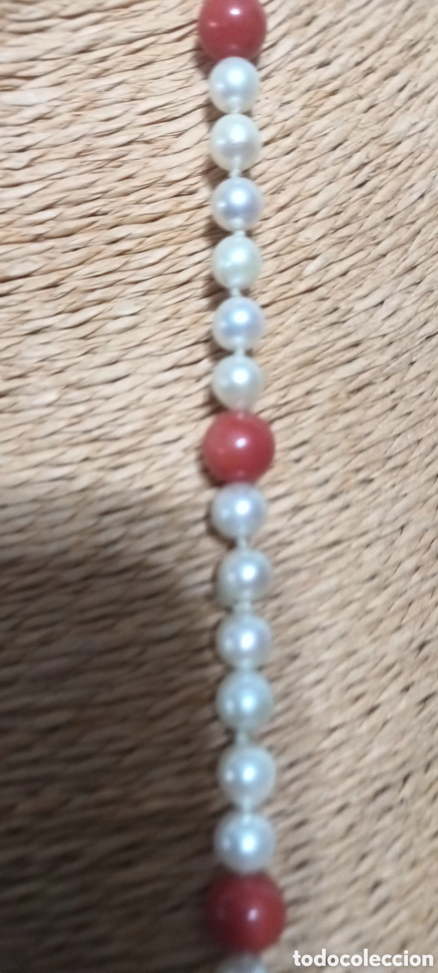 Vintage: Collar de perlas cultivadas y coral - Foto 4