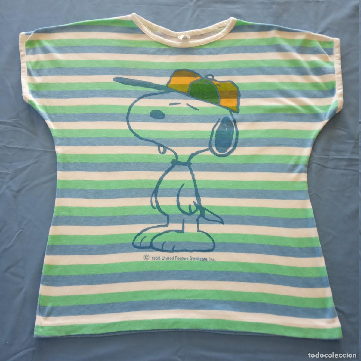 Vintage: Camiseta Snoopy Rayas Vintage a&ntilde;os 80