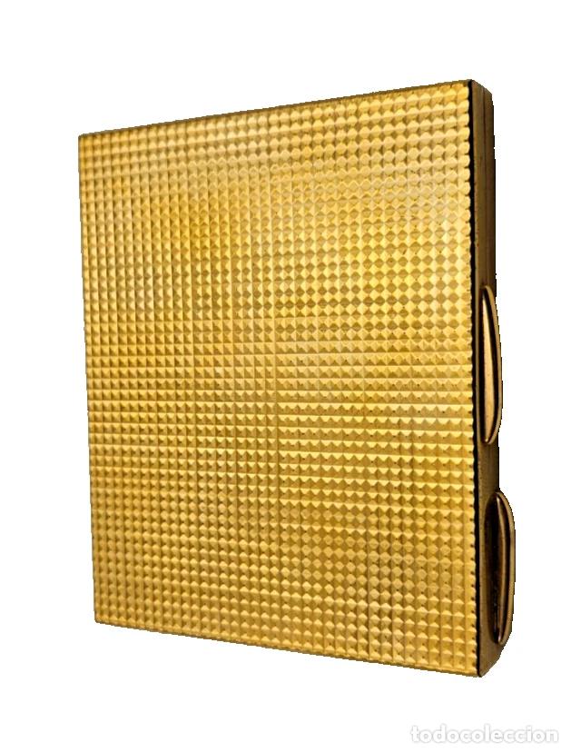 Vintage: VINTAGE ETUI PORTE CIGARETTES EN METAL DORE BEL ETAT