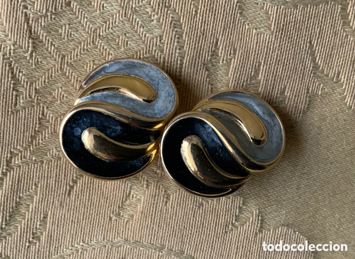 Vintage: PENDIENTES A&Ntilde;OS 70 ESMALTADOS - Foto 2